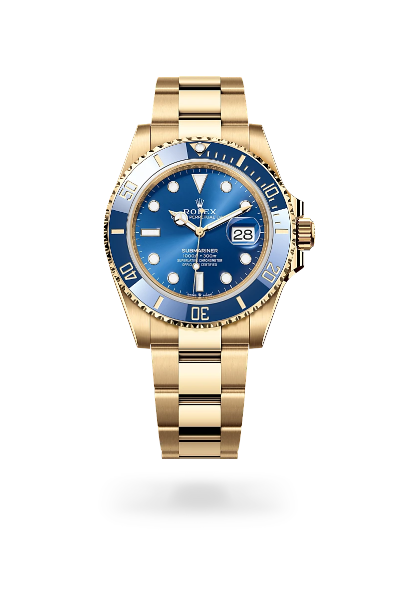 Rolex Submariner Date, Oyster, 41 mm, or jaune, M126618LB-0002