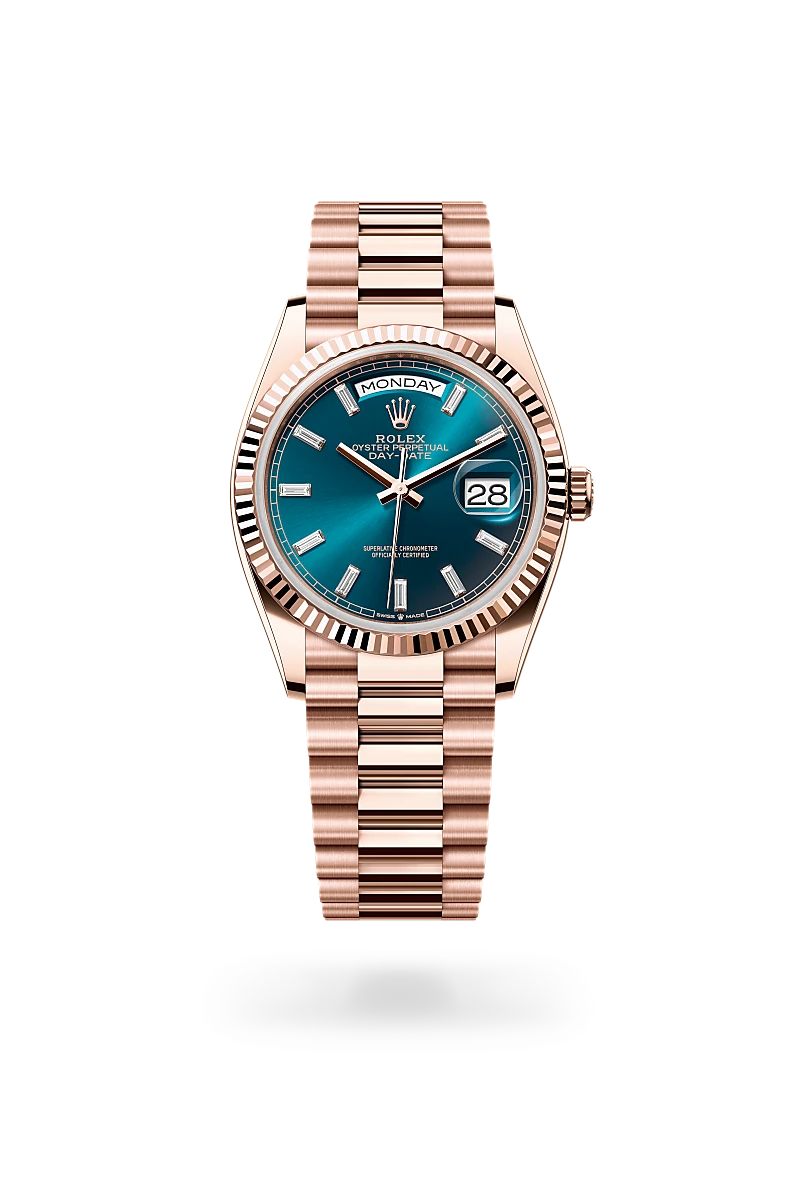 Rolex Day-Date 36, Oyster, 36 mm, or Everose, M128235-0085