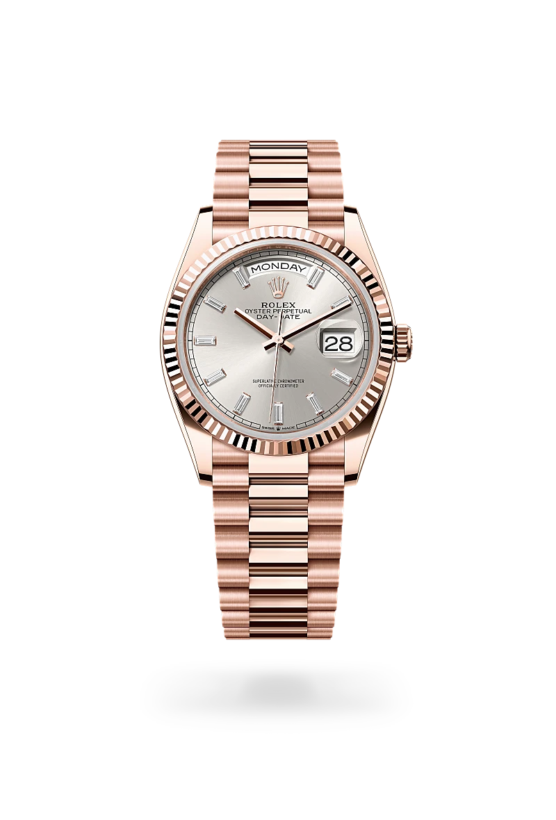 Rolex Day-Date 36, Oyster, 36 mm, or Everose, M128235-0087
