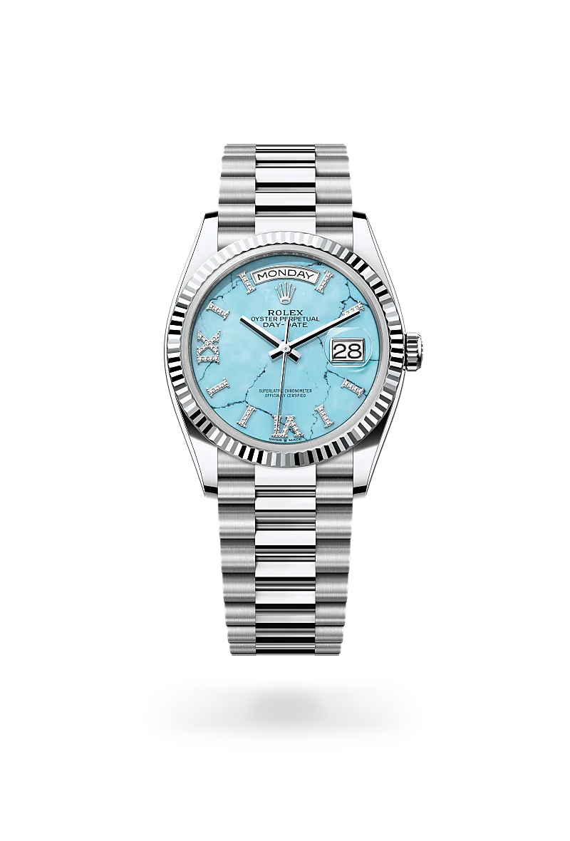 Rolex Day-Date 36, Oyster, 36 mm, platine, M128236-0011