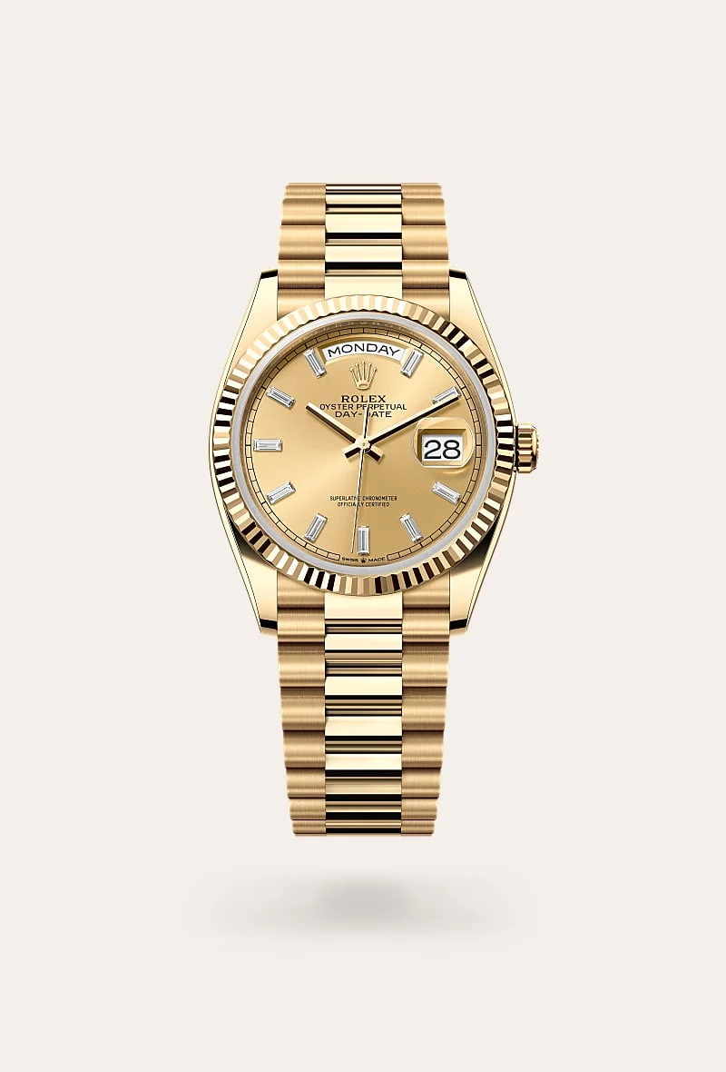 Rolex Day-Date 36, Oyster, 36 mm, or jaune, M128238-0132