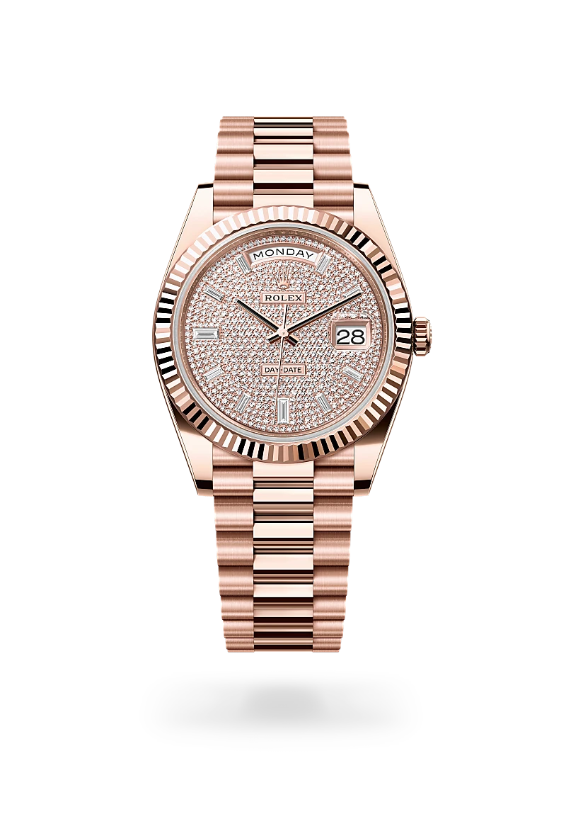 Rolex Day-Date 40, Oyster, 40 mm, or Everose, M228235-0036