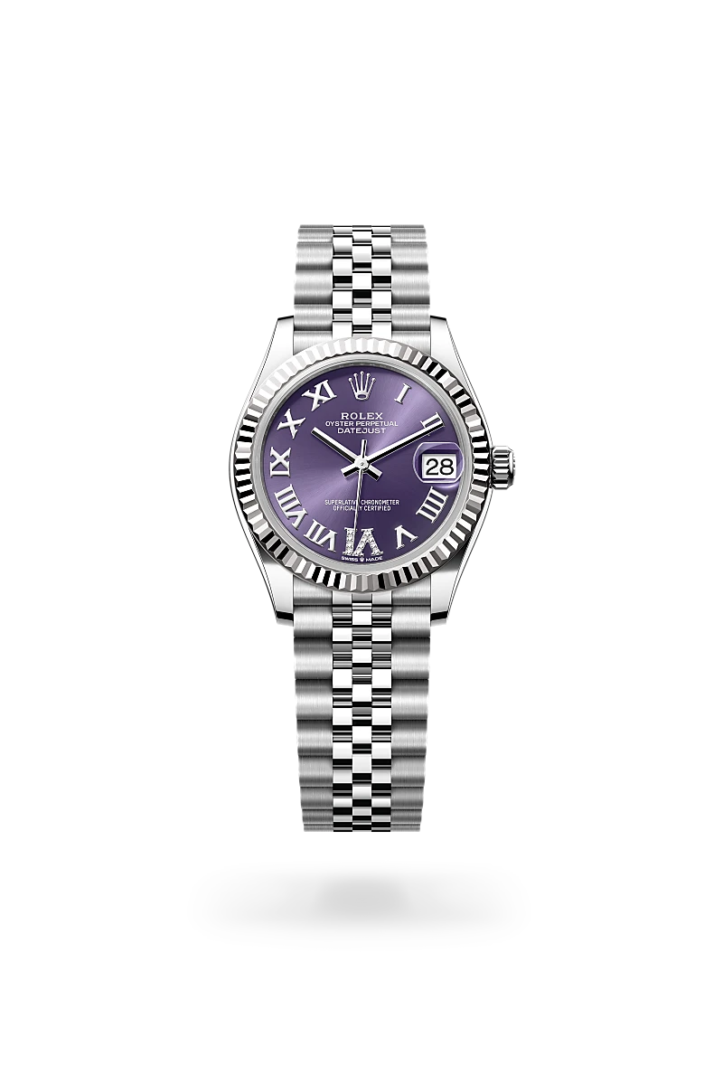 Rolex Datejust 31, Oyster, 31 mm, acier Oystersteel et or gris, M278274-0026