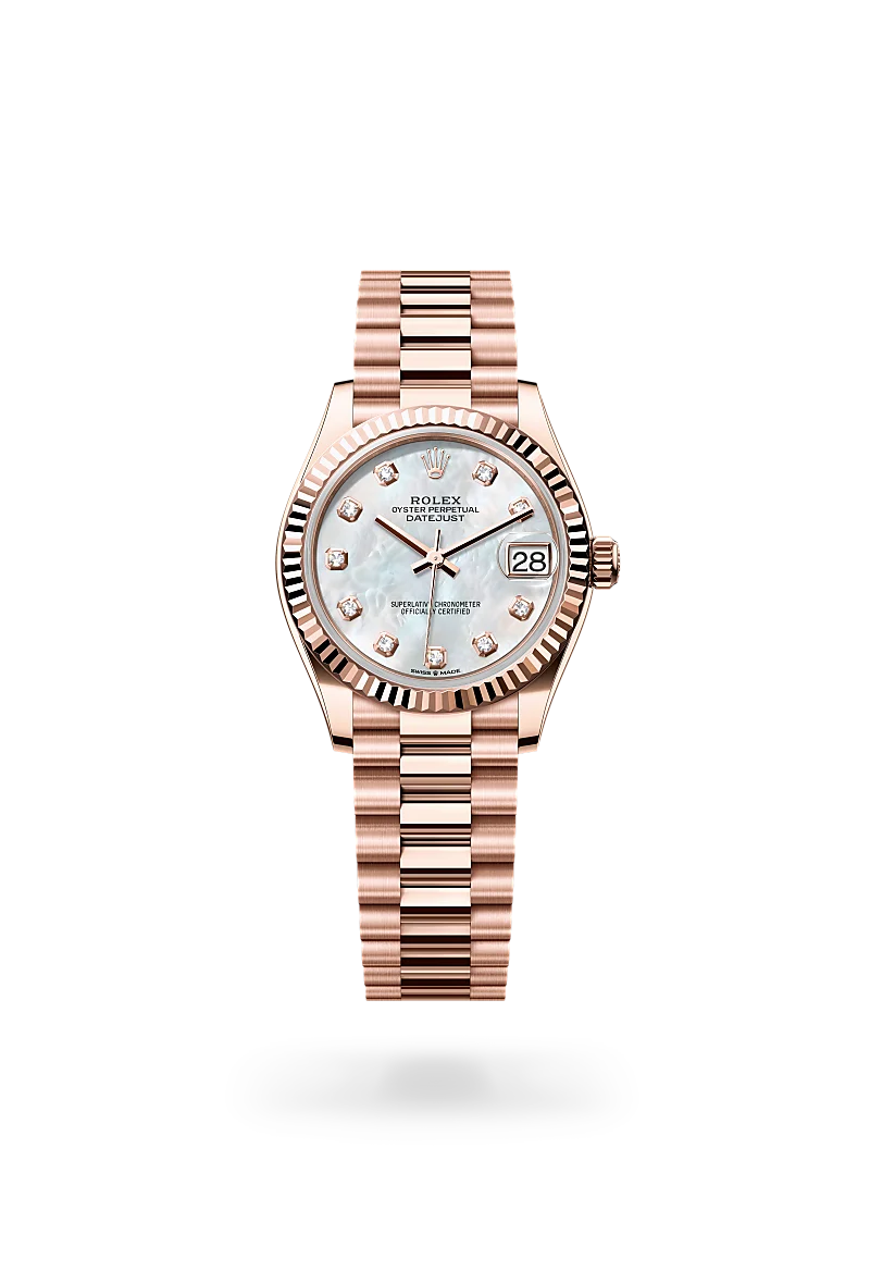Rolex Datejust 31, Oyster, 31 mm, or Everose, M278275-0009
