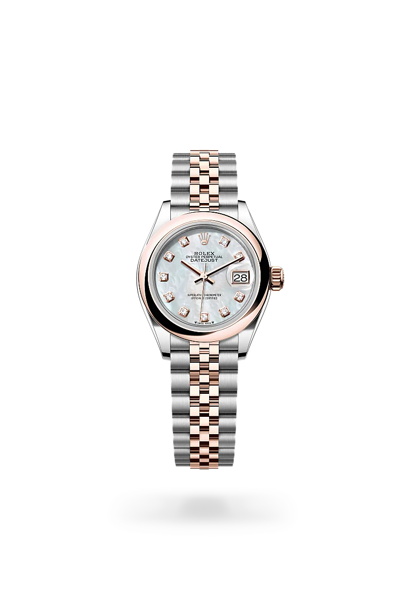 Rolex Lady-Datejust, Oyster 28 mm, acier Oystersteel et or Everose, M279161-0013