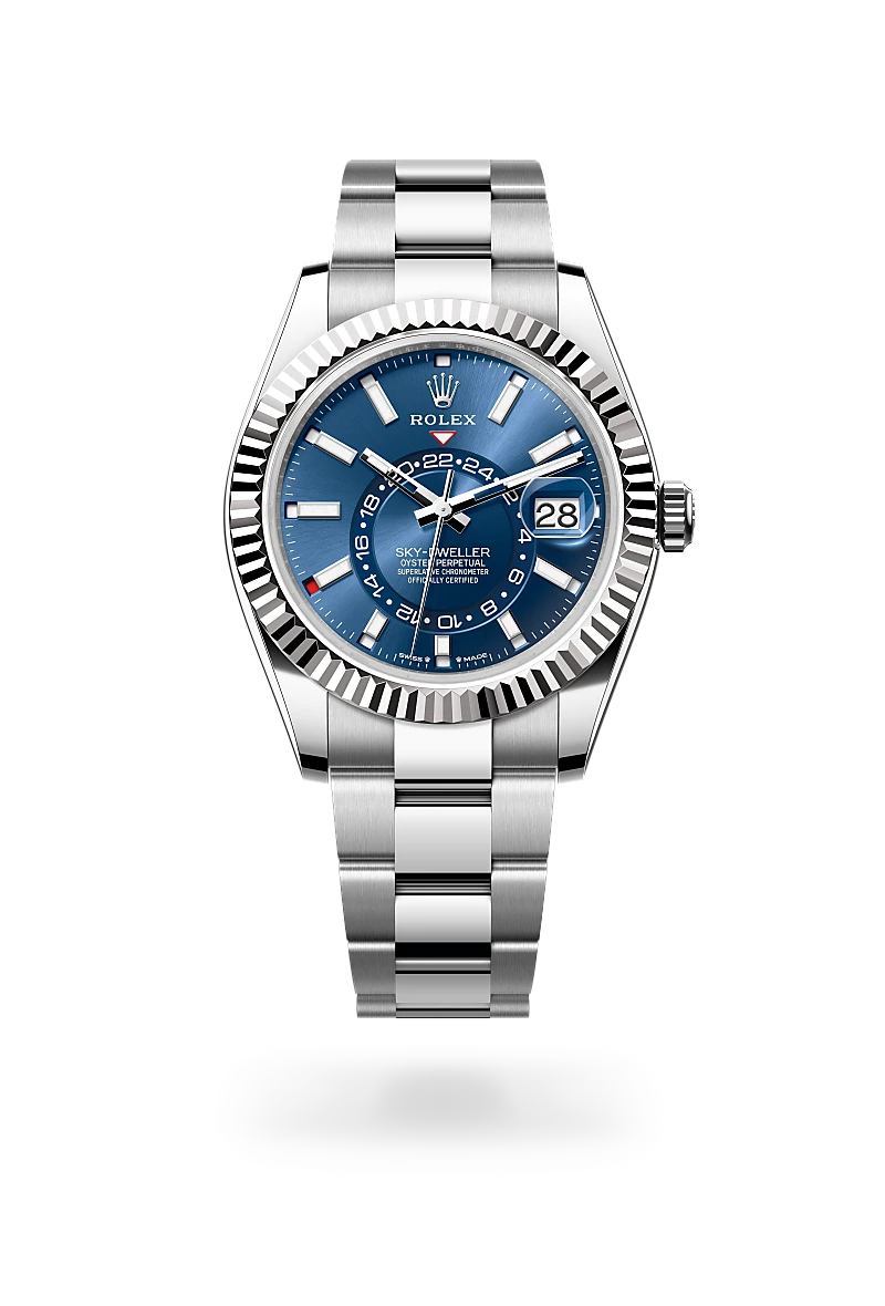 Rolex Sky-Dweller, Oyster, 42 mm, acier Oystersteel et or gris, M336934-0005