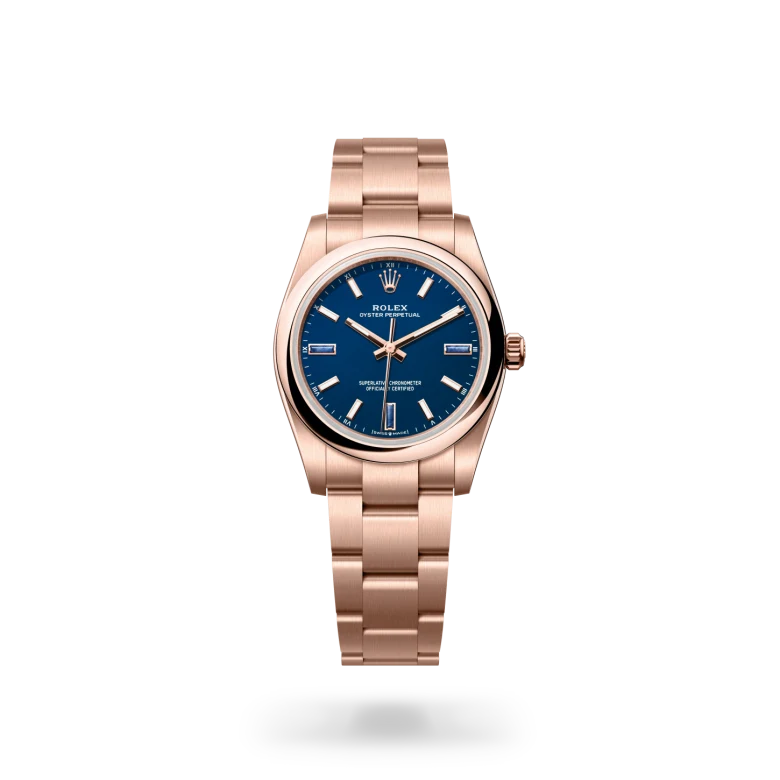Rolex Oyster Perpetual 34 en Or Everose 18 ct, M124205-0002