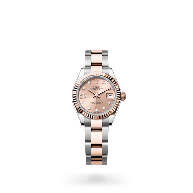 Rolex Lady-Datejust en Rolesor Everose – combinaison d’acier Oystersteel et d’or Everose, M279171-0028